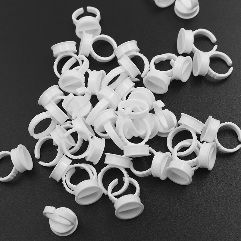 

500pcs Disposable Eyebrow Medium Cup Tattoo Ink Cup Ring Holder For Plastic Tattoo Ink Cup Tattoo Permanent Makeup