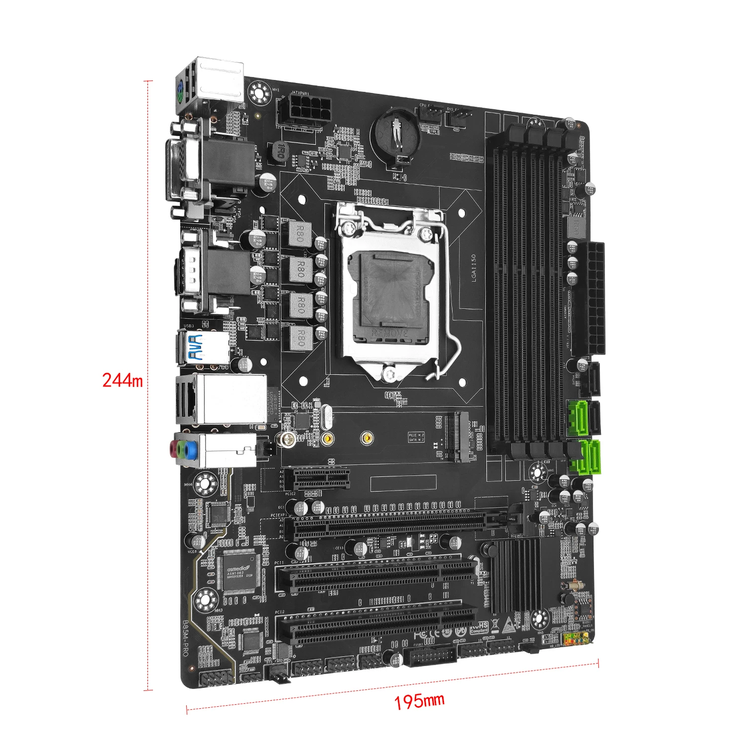 MACHINIST B85M PRO Материнская плата LGA1150 поддержка процессора Intel i3 i5 i7 DDR3 Память ОЗУ для