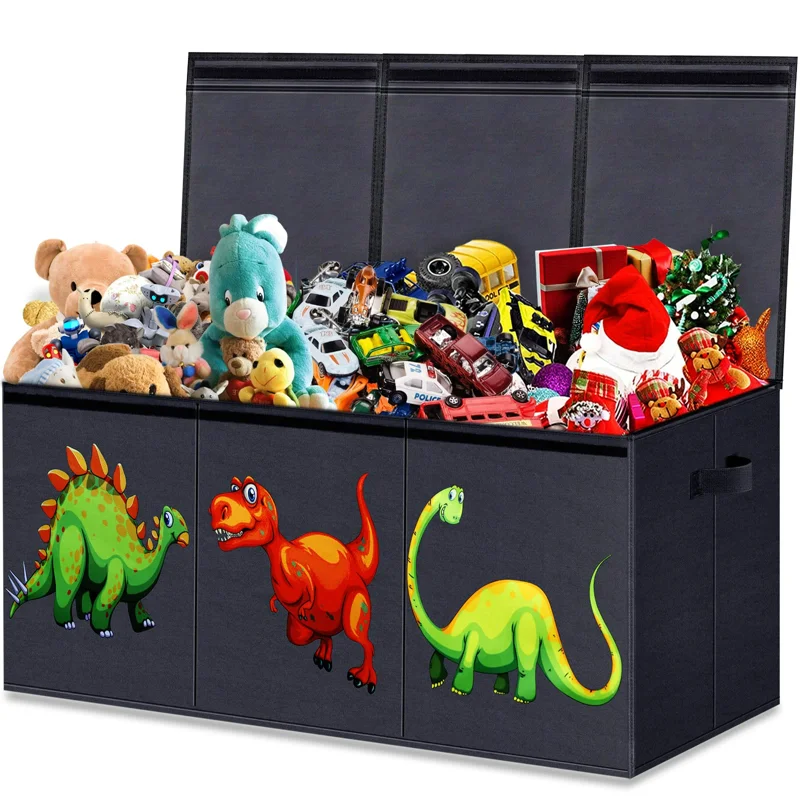 

Storage Chest, Large Toy Box Chest Storage with Lids,Toy Storage Organizer,Collapsible Sturdy Storage Bins Organizer for Nurser