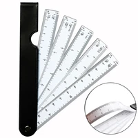 fan shape scale ruler with 5 blades caliper for engineering architects multifunctional multiscale foldable rulers measuring tool