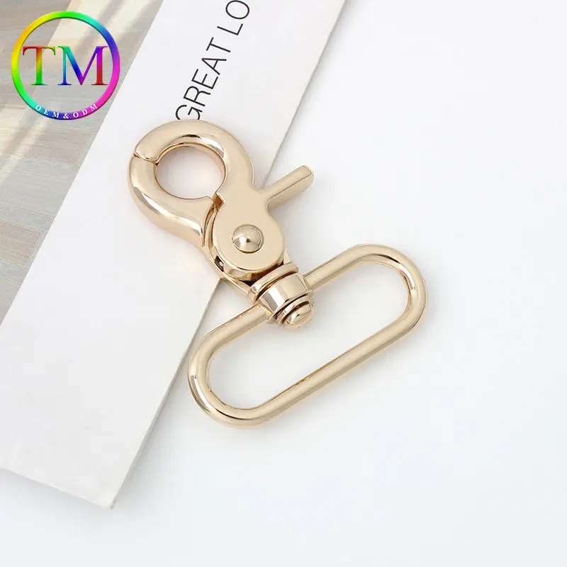 10-50Pcs Custom Metal Snap Hook Trigger Swivel Lobster Clasp Clips Strap Belt Webbing Buckle Diy Bag Hardware Accessories