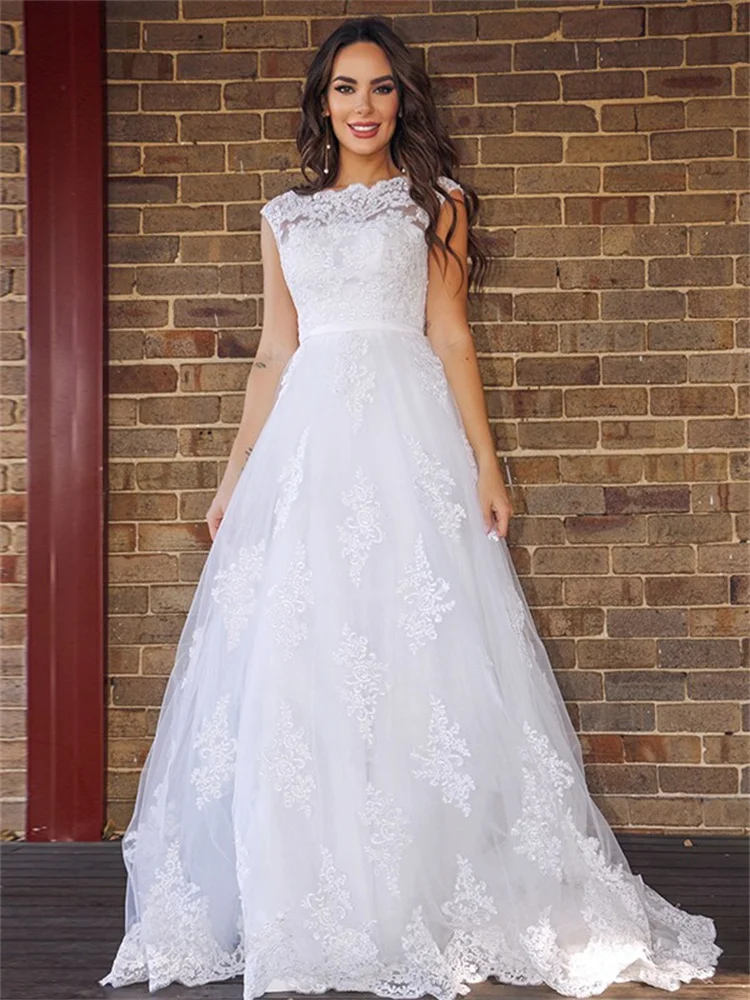 

Engagement Sheath / Column Wedding Dresses Court Train Formal Sleeveless Sweetheart Organza With Embroidery 2023 Bridal Gowns