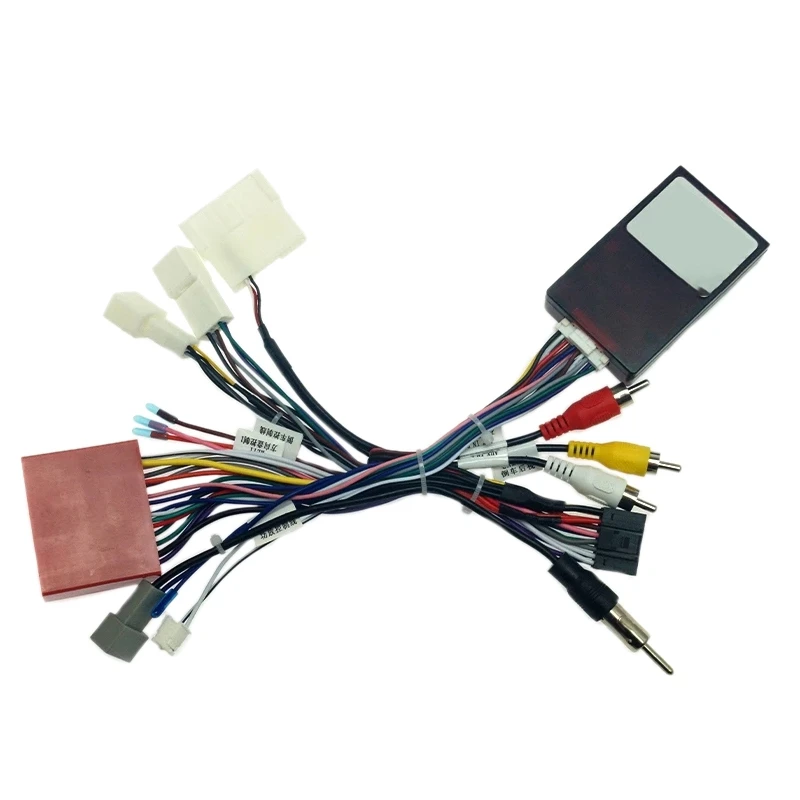 

Car Audio 16PIN Power Cord Adapter Audio Harness with Canbus Box for 6 -5 2012-2015