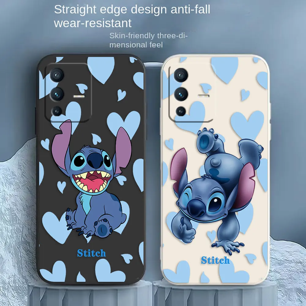 Чехол с рисунком из аниме Лило и Стич для VIVO S1 S5 S6 S7 S9 S9E S10 S12 S15 S16 S16E T1 T2X V15 V20 V21 V23 PRO
