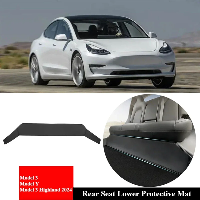Нижний защитный коврик для заднего сиденья Tesla подходит модели Y 3 Highland