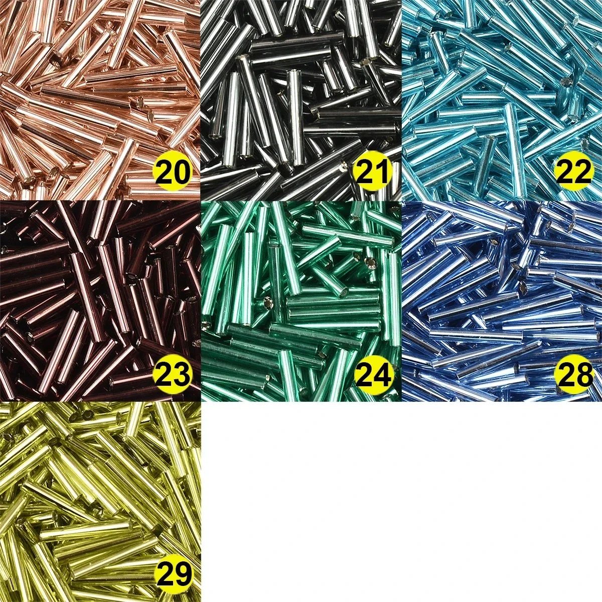 Трубчатые бусины для изготовления ювелирных изделий