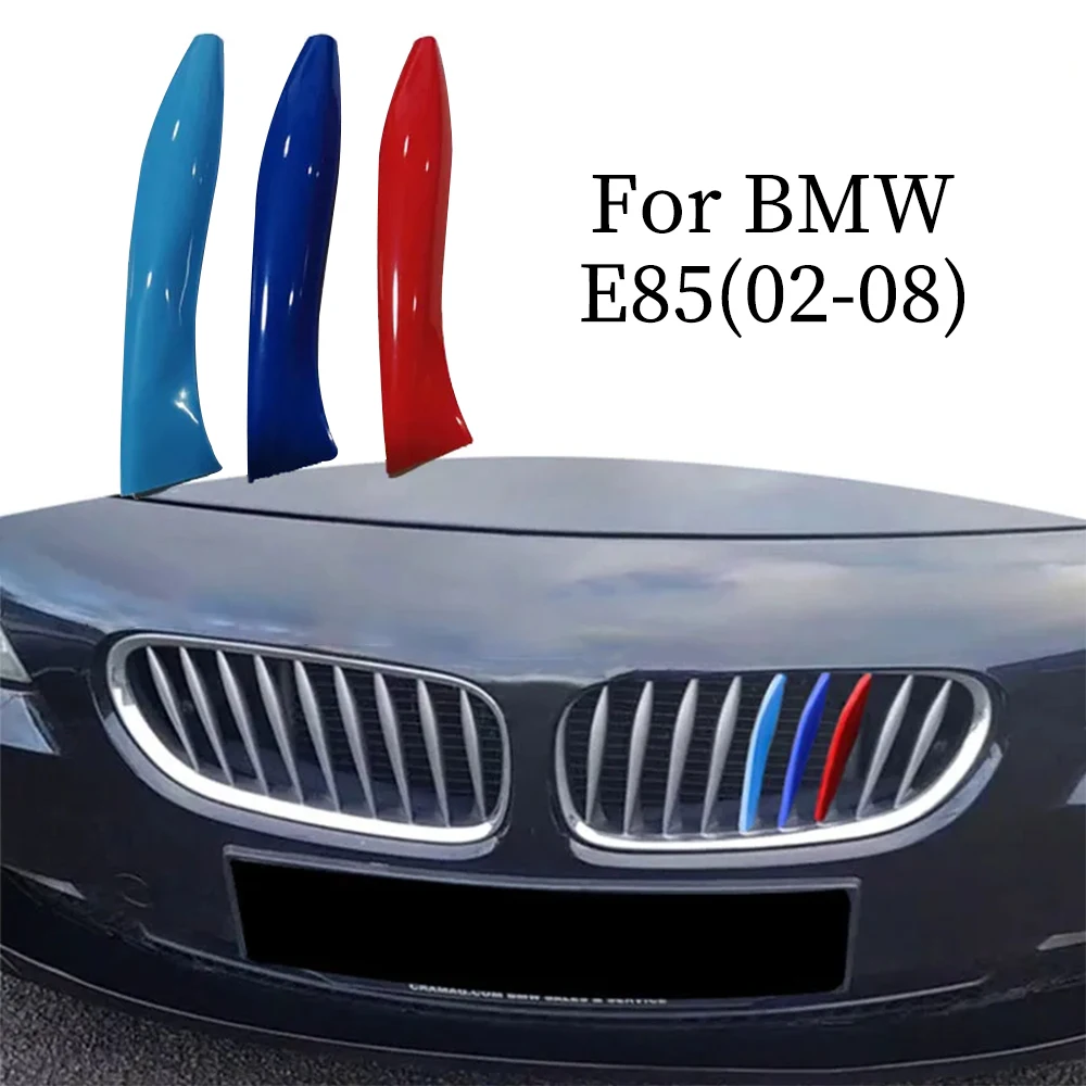 Фото 3 шт. ABS для BMW Z4 E85 2002-2008 E89 2009-2018 G29 19-up автомобильная передняя решетка декоративные полоски 3 цвета внешние аксессуары №5