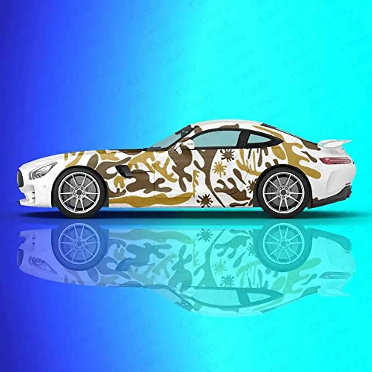 

Камуфляжная наклейка, универсальная камуфляжная Виниловая наклейка для автомобиля, самодельные наклейки для кузова автомобиля, коричневые