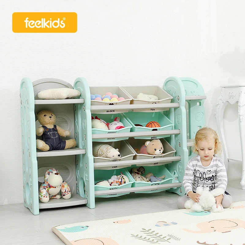 

Feiqitoy Playtime and Easy Clean Up Kids Storage Organizer Baskets