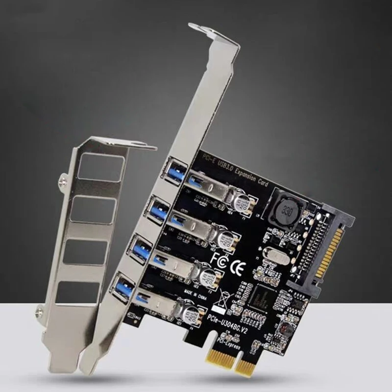 

Плата расширения PCI-E на USB 3,0, 4 порта, 5 Гбит/с, USB 3,0