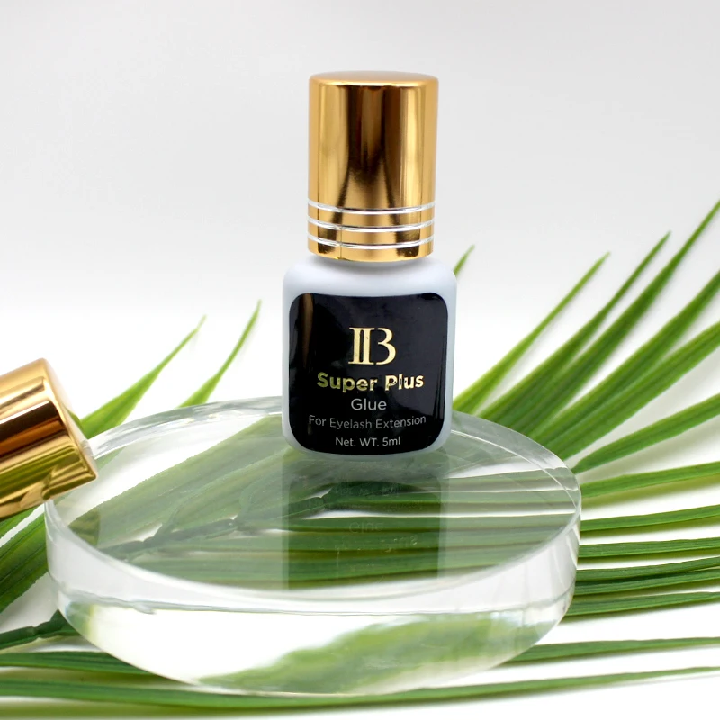 2 бутылки IB Ibeauty Super Plus Клей полезный черный для наращивания ресниц Золотой