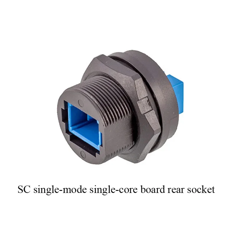 

Водонепроницаемая оптоволоконная розетка LC/SC IP68, уличный одномодовый одножильный двухъядерный разъем FDDI, оптоволоконный кабель SC