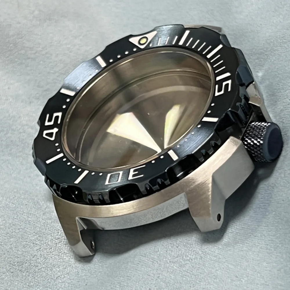 Heimdallr Watch Modify Parts Solid 45.5mm Stainless Steel Monster Case Sapphire Glass Rotating Bezel Fit NH35/36 Movement