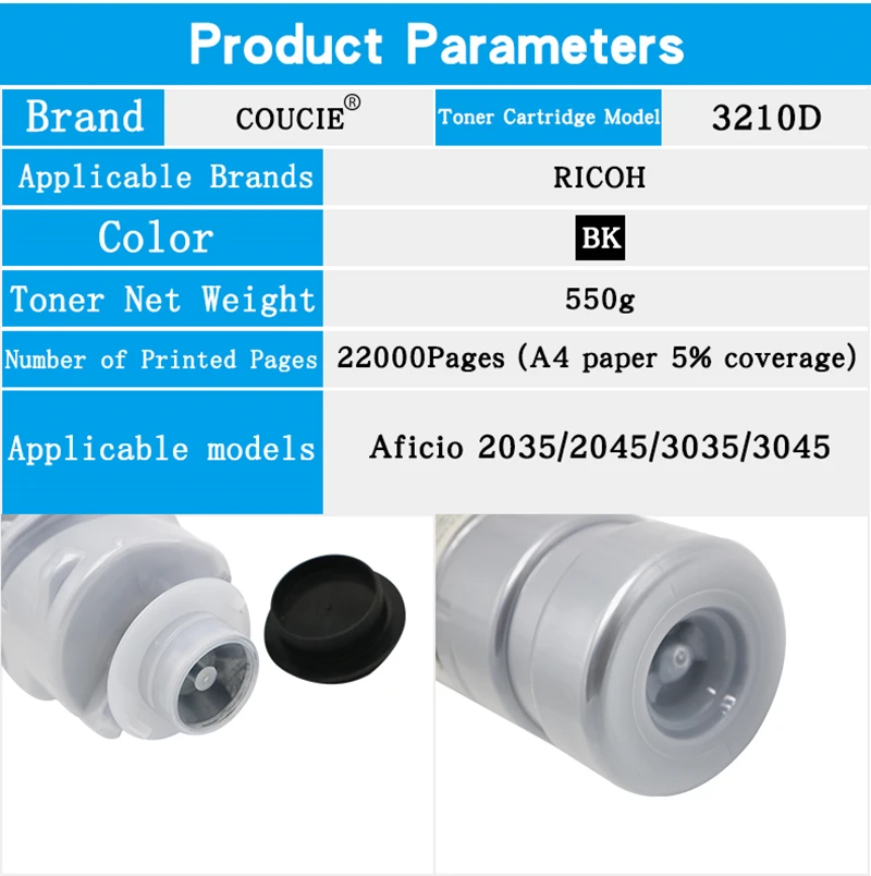 2 шт. картриджи с тонером для Ricoh AFicio 3210D AF2035 AF2045 AF3035 AF3045 | Компьютеры и офис