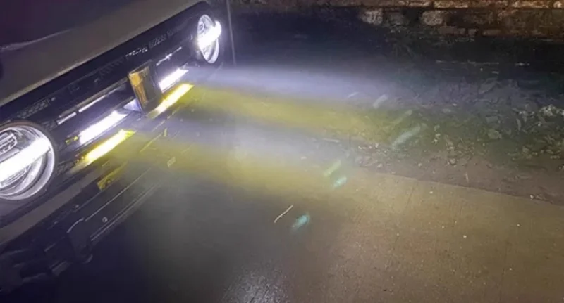 Авто передний бампер светодиодный желтый противотуманный фонарь подходит для GWM