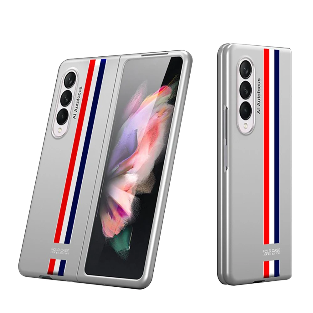 

GKK Ultra-Thin Plastic Case For Samsung Galaxy Z Fold 3 5G Luxury Skin Feeling Anti-knock Hard Cover For Samsung Z Fold 3 Casesx