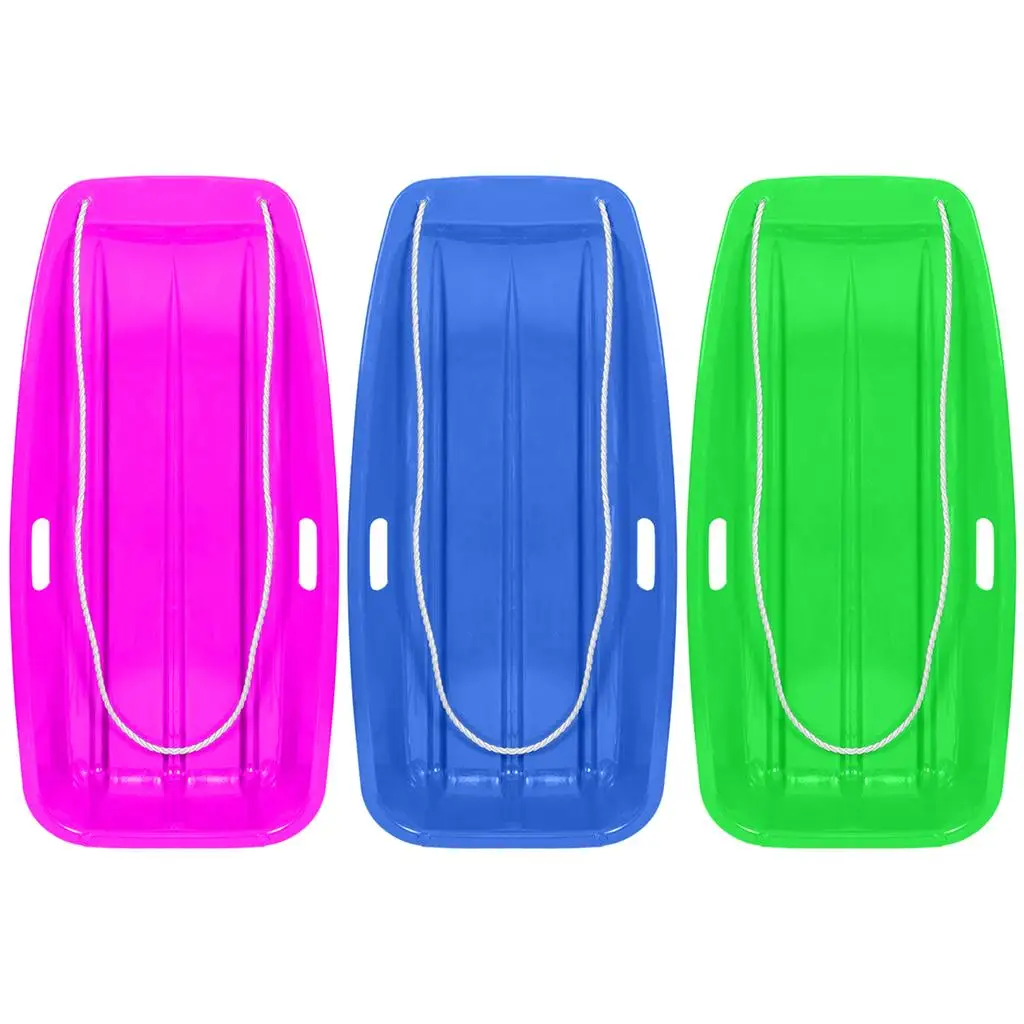 

Sledge Toboggan Pull Rope Board Boat Durable Snow Sled Sleigh