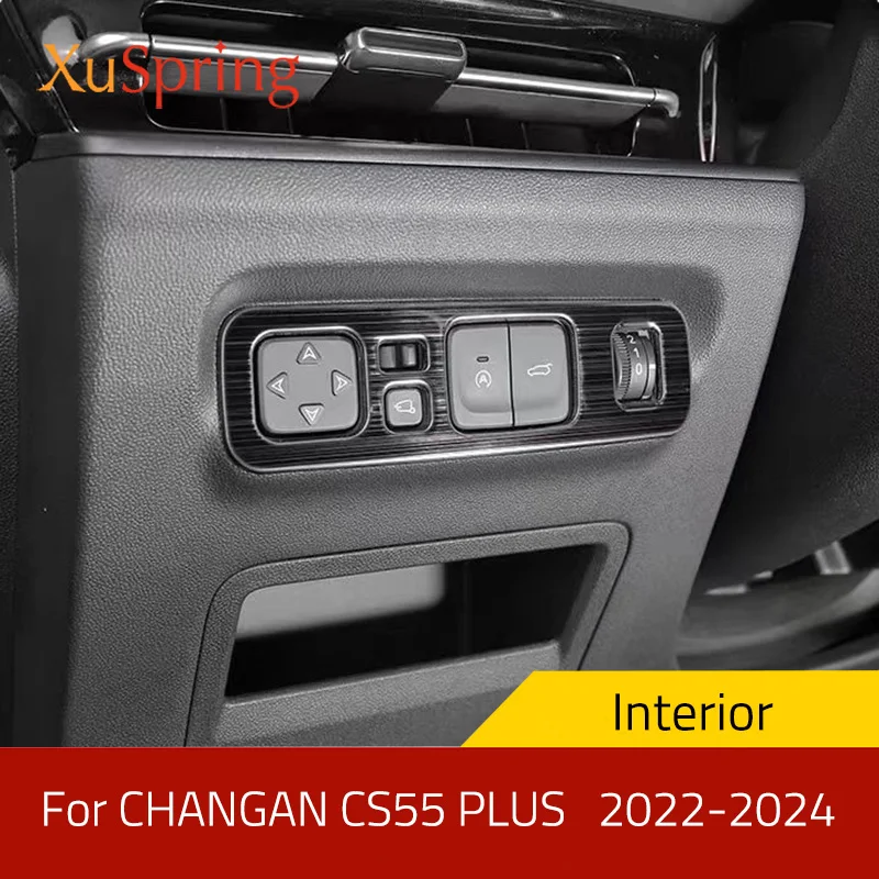 

Для CHANGAN CS55 PLUS 2022 2023 2024 Автомобильная передняя лампа светильник переключатель Регулировка Фары Ручка управления панелью Защитная отделка Стайлинг