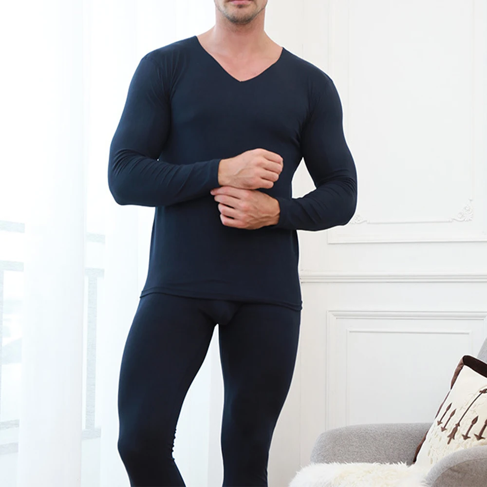 

Set Thermal Underwear Bottom Shirts Clothes Clothing Csual Elastic Keep Warm Long Johns Long Pants Accessories