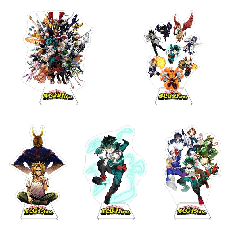 

Japan Anime My Hero Academia Figure Acrylic Stand Model Characters All·Might Deku Bakugou Katsuki Statues Decoration Toys