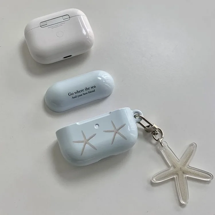 Наушники с рисунком в виде морской звезды для Airpods 1 2 Airpods3 защитный чехол Airpod Pro
