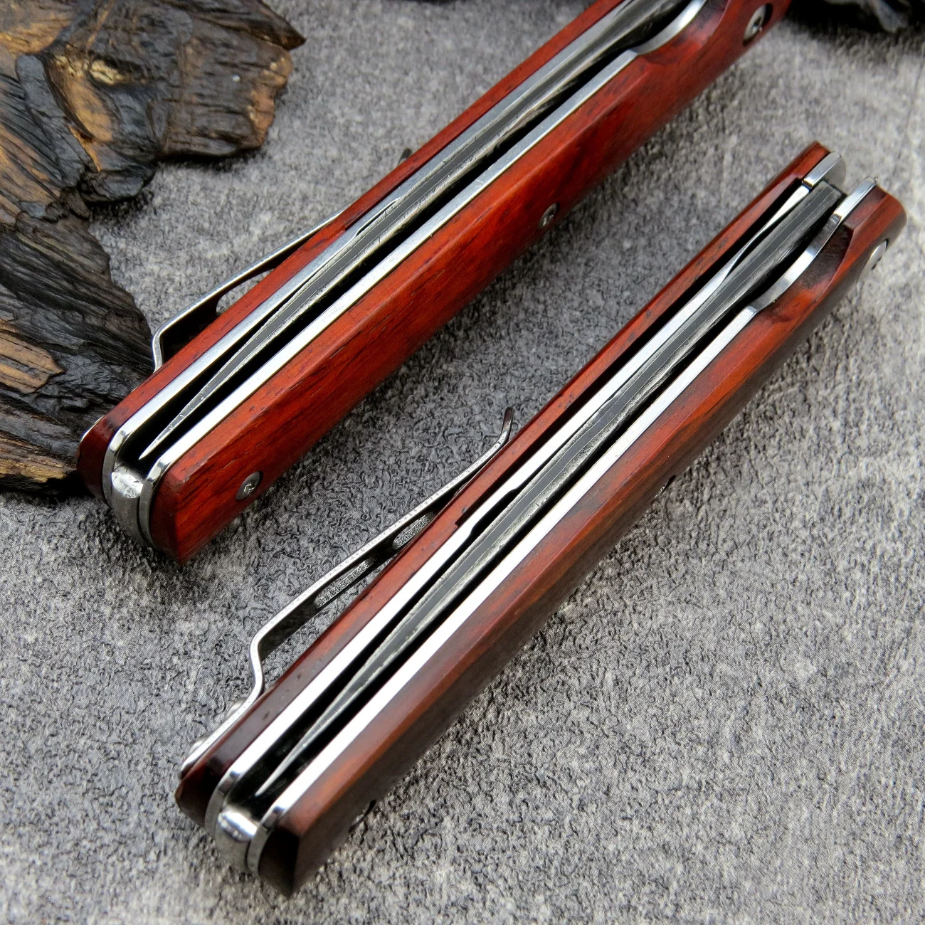 Складной нож siтрудоen ST229 лезвие из дамасской стали VG10 карманный с деревянной