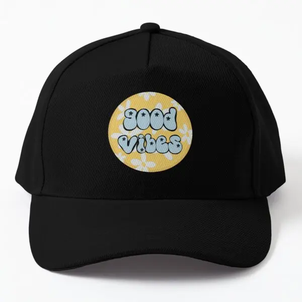 

Daisy Good Vibes Baseball Cap Hat Hip Hop Summer Spring Casquette Sport Women Black Sun Bonnet Outdoor Printed Boys