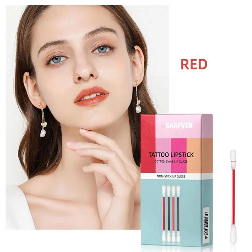 

Disposable Lip Dye Lipstick Cotton Swab Non-sticky Lipstick Beauty Portable Lip Makeup Gloss Lip Cup I6g2