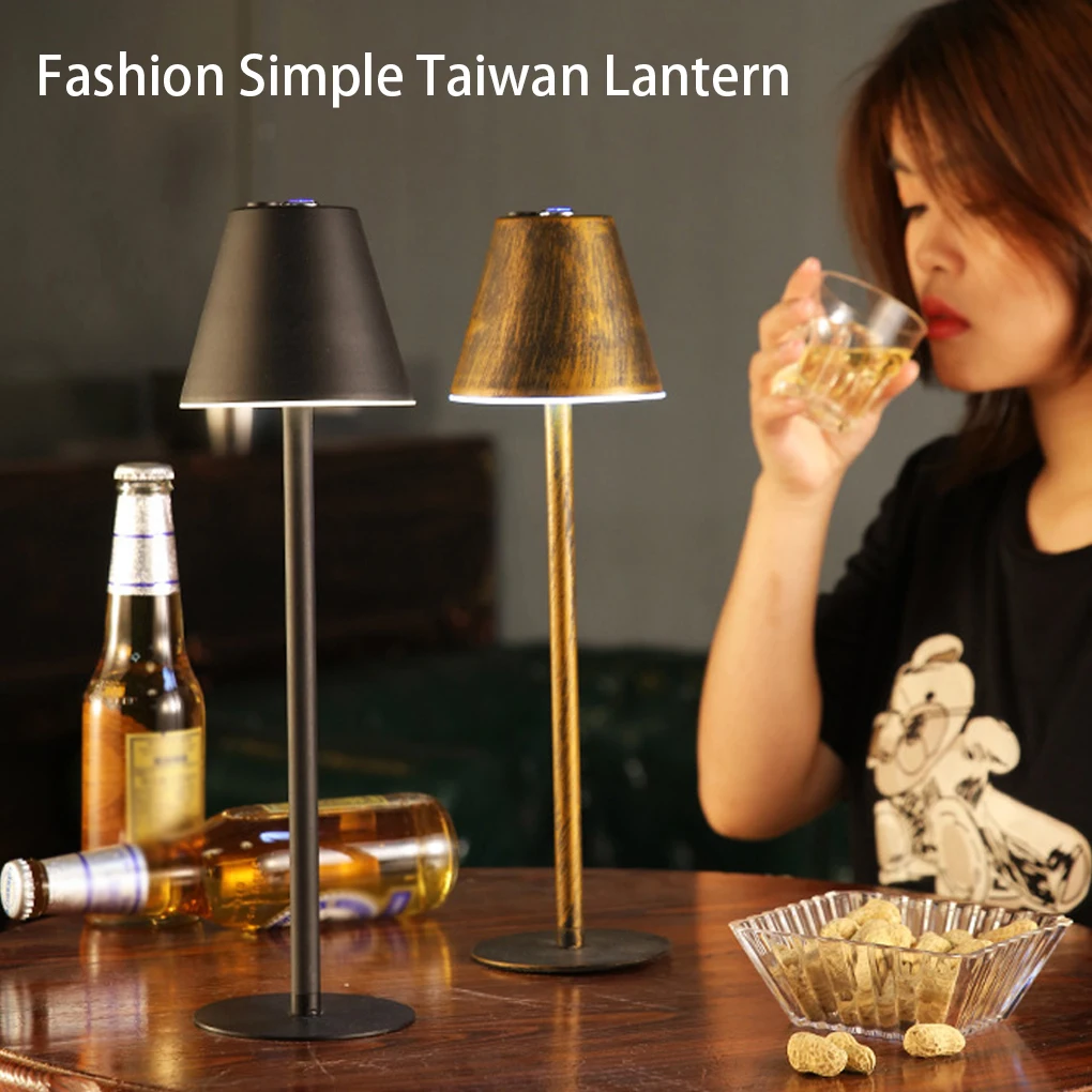 

LED Table Lamp Touch Metal Reading Light Lighting Restaurant Bedside