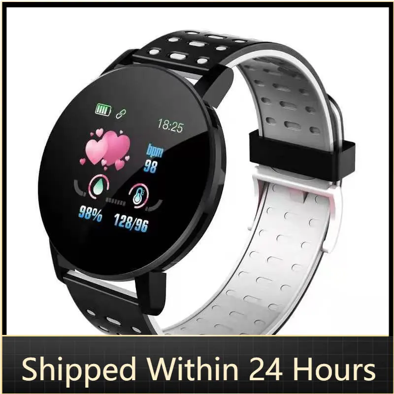 

119 Plus Pedometer Smart Watch Message/Call Reminder Fitness Tracker Smart Bracelet Blood Pressure Heart Rate Monitor Smartwatch