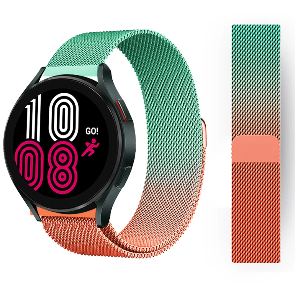 

Ремешок 20/22 мм для Samsung Galaxy Watch 4/classic/Active 2/40 мм 44 мм, браслет с магнитной петлей для смарт-часов, huawei gt 2-2e-3-pro