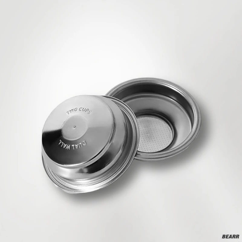 

304 Stainless Steel Double Powder Bowl Coffee Machine Handle Filter Net Single Double 51mm/58mm Universal Accessories