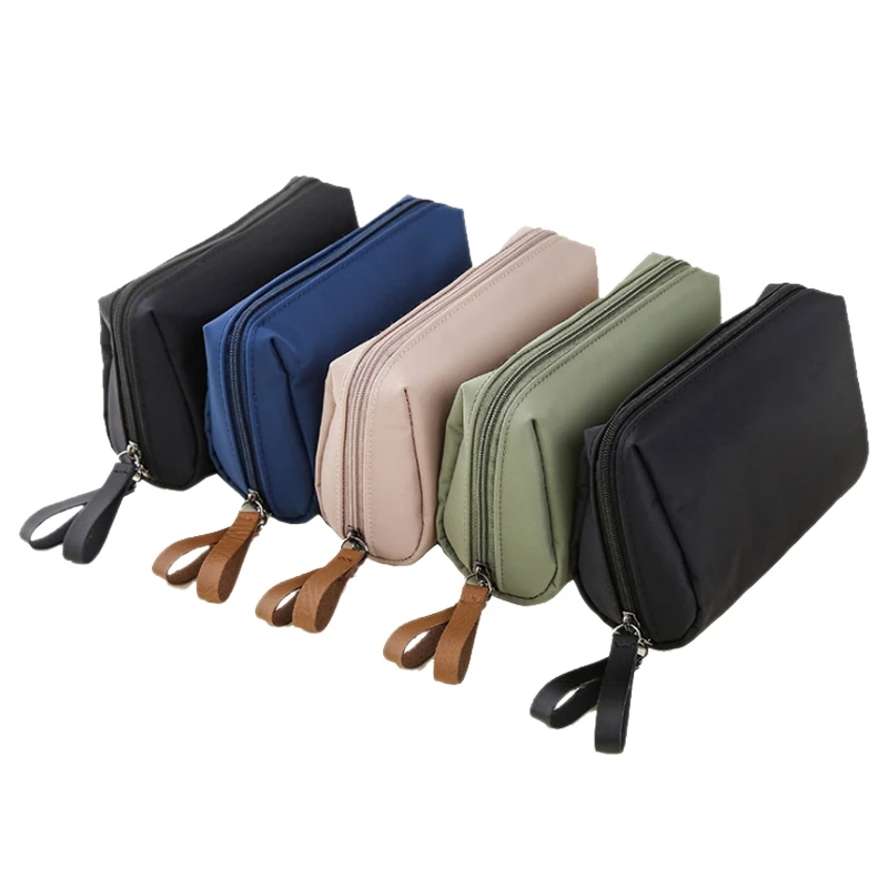 

1 Pcs Solid Cosmetic Bag Women Makeup Bag Pouch Toiletry Bag Waterproof Makeup Organizer Case