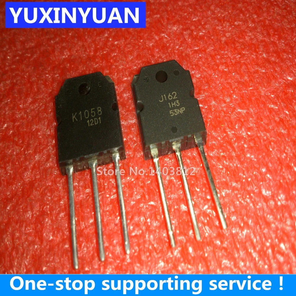 

2 шт. K1058 J162 2SK1058 2SJ162 TO-3P IC новый в наличии