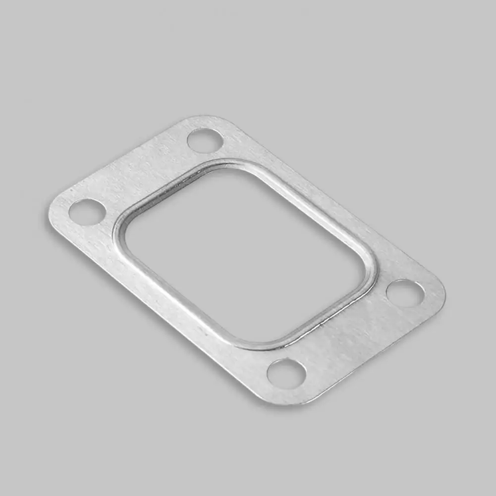 

Turbo Flange Gasket High Hardness Easy Installation Durable Rust-proof High-strength Direct Replacement Silver Color 4 Bolt Turb