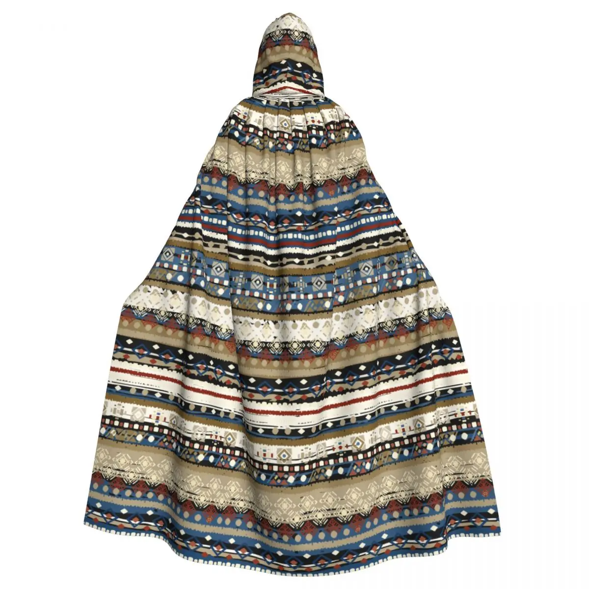 

Long Cape Cloak Ethnic Boho Tribal Art Hooded Cloak Coat Autumn Hoodies