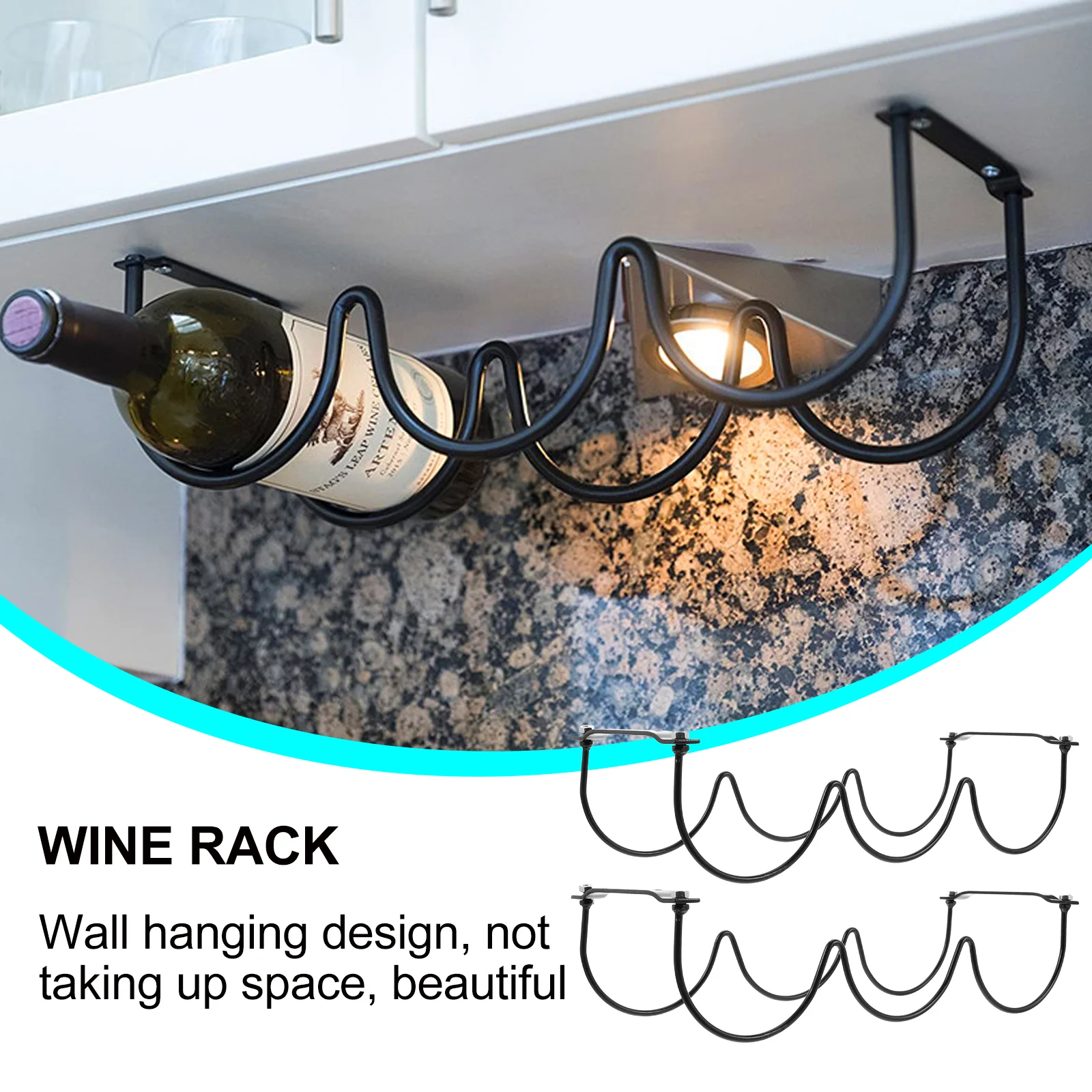 2 шт. стойка для бутылок органайзер стаканов металлическая креативная железная