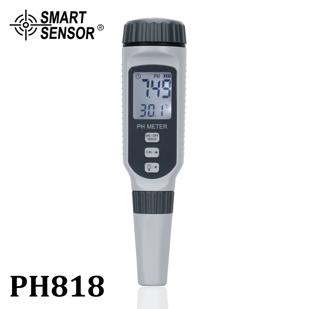 tipo Profissional Caneta Medidor de ph Portátil Qualidade da Água ph Testador Acidimeter para Aquário Acidimeter ph Acidez Medidor de Água Ph818 Medidores de PH