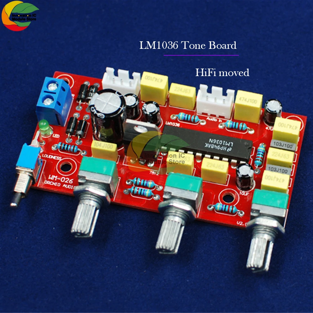 

LM1036 HIFI Power Amplifier Preamplifier Volume Equalization Control Board DIY Kit LM1036 Power Amplifier Preamplifier Module