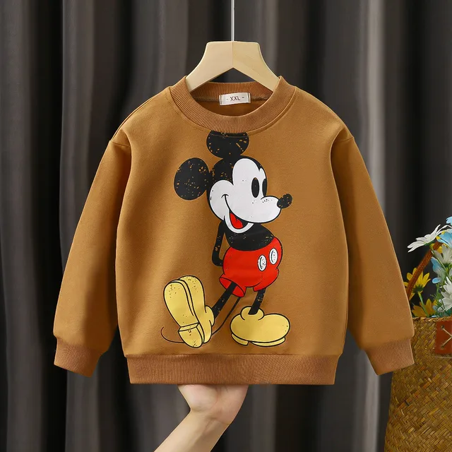 Children's Sweatshirt Mickey Mouse Brand Clothing Baby Boys Girls Long Sleeve Pullover Toddler Sweater Autumn Hoodie Clothes 5