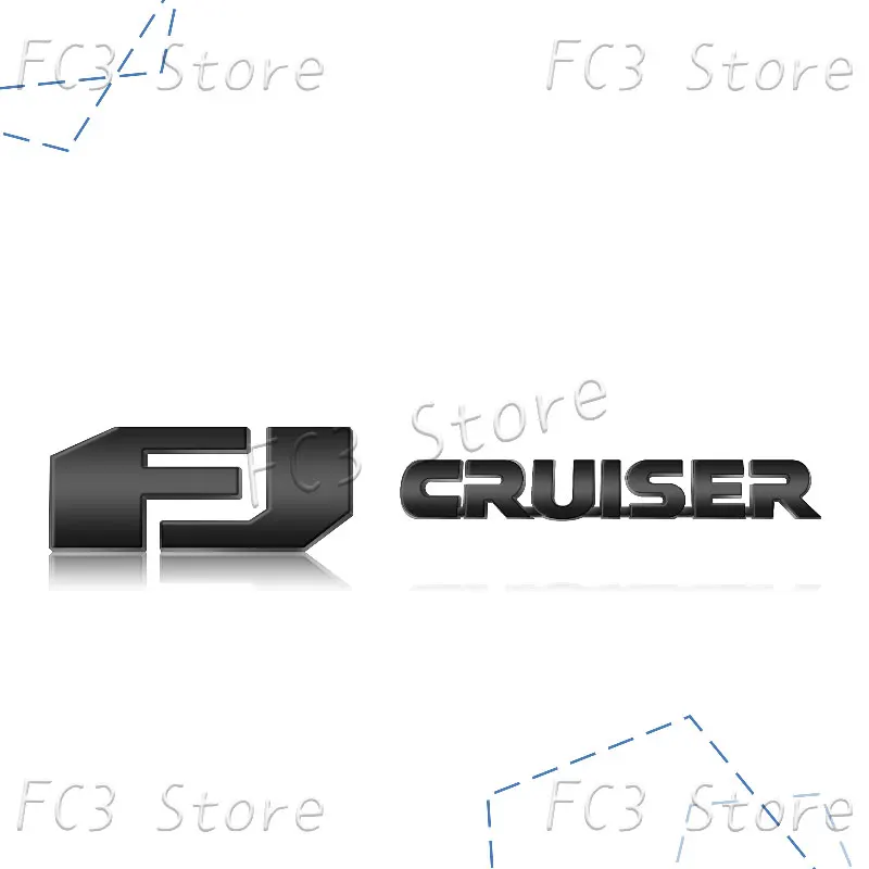 

3D ABS пластик Стайлинг автомобиля FJ CRUISER буквенный логотип задний багажник кузов задняя дверь значок наклейка для Toyota Land Cruiser аксессуары