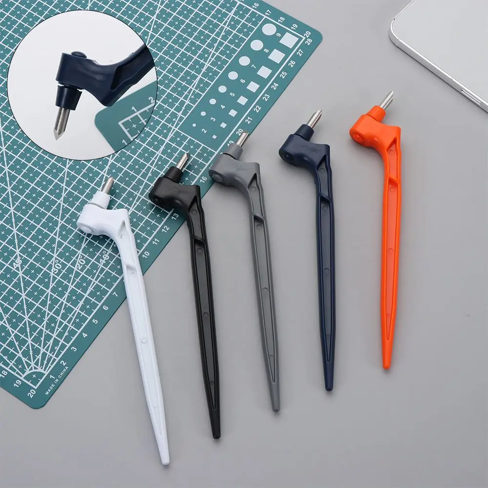 

Handmade Stainless Steel Scrapbooking Stencil Carving Tool Craft Cutting Tools 360-degree Rotating Blade Crafting Slice