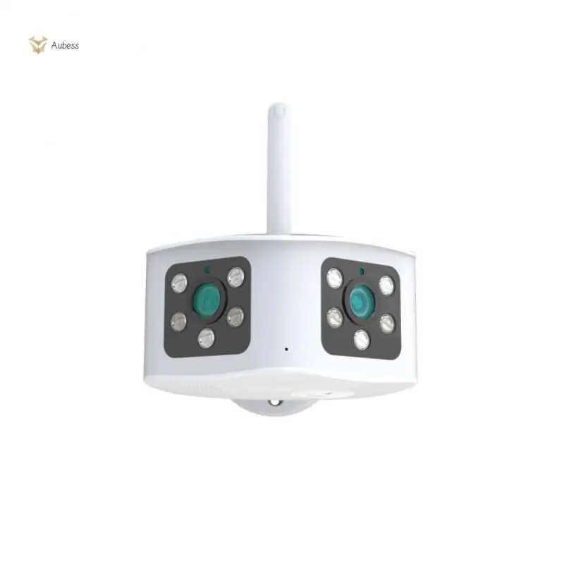 

180 ° Ultra-wide Angle Ai Human Detection Security Camera Protection Ip Camera Closed-circuit Tv Wifi Dual Lens Wifi