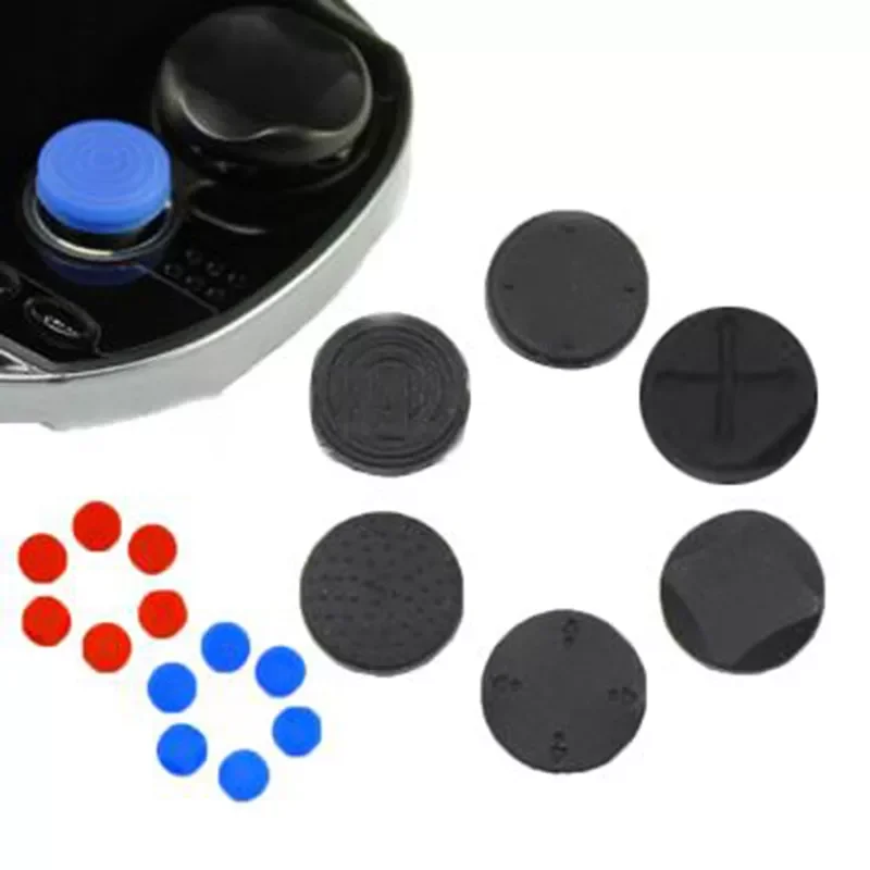

1 Set Red/Blue/Black Useful 6 In 1 Thumbstick Grip Cap Joystick Analog Cover For PSV1000/2000 PSVita