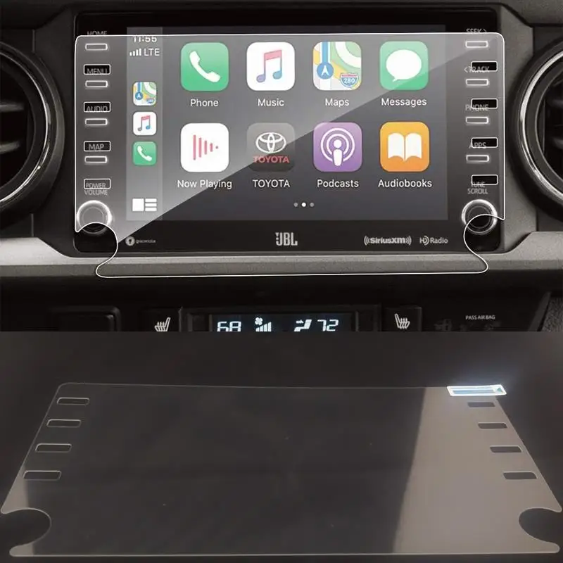 

Tempered Glass Screen Protector For Toyota Tacoma 2021 2022 8 inch Car GPS Navigation infotainment centre display protector