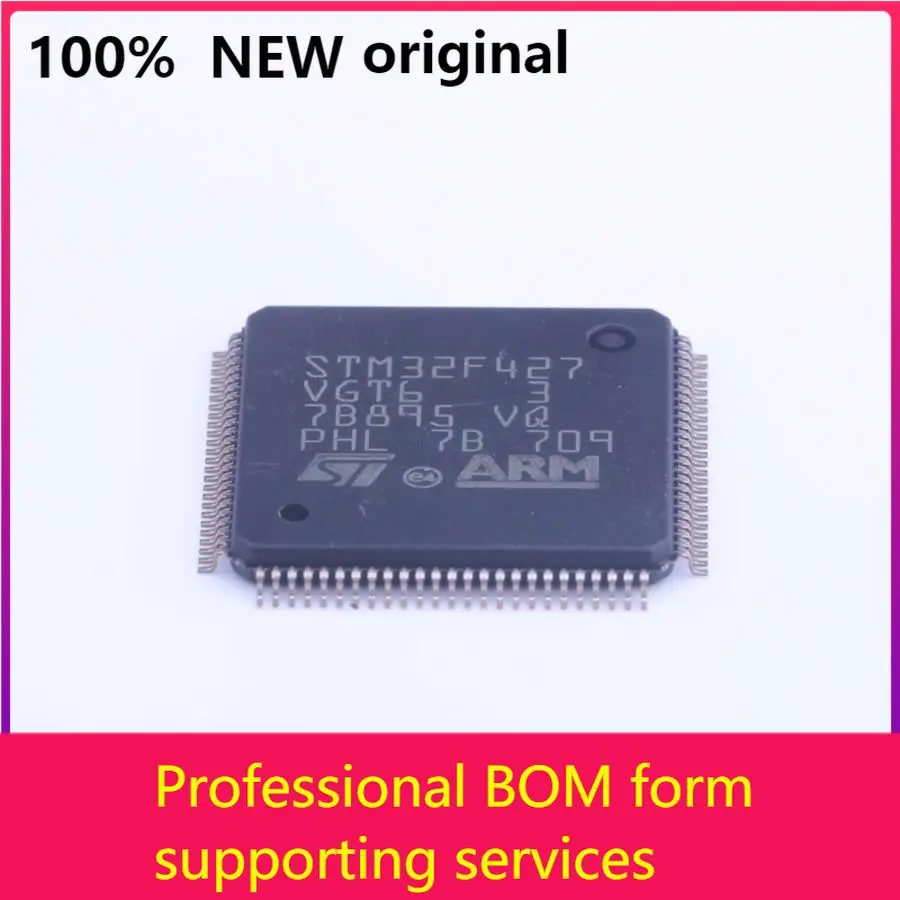 

MCU 32-Bit STM32 ARM Cortex M4 RISC 512kB Flash 100-Pin LQFP Tray - Tray STM32F427VGT6100 % оригинал