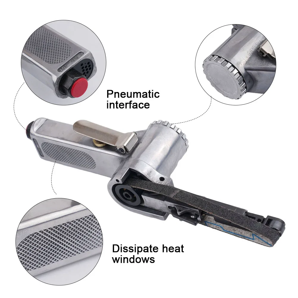 10 мм 330X10 Широкоформатная воздушная ленточная шлифовальная машинка для шлифовки