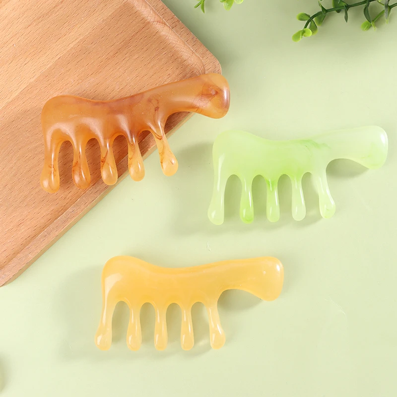

Beeswax Massage Comb Wide Tooth Comb SPA Scraping Scalp Massage Brush Hair Care Tool Women Anti-static Household Massage Comb
