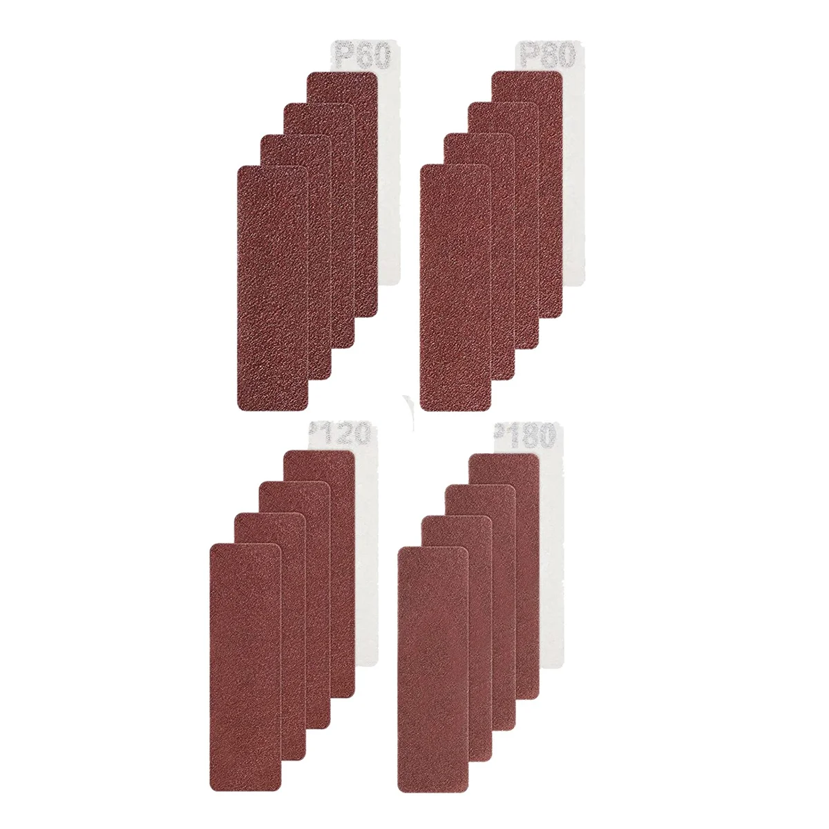 

100 Piece Detail Refill Mini Finish Paper Mini Zipper Finger for Crafts, 60/80/120/180/240