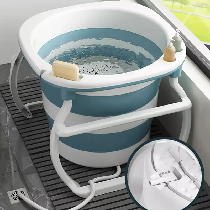 Пластиковая комнатная ванна для взрослых Минималистичная Складная Мужская